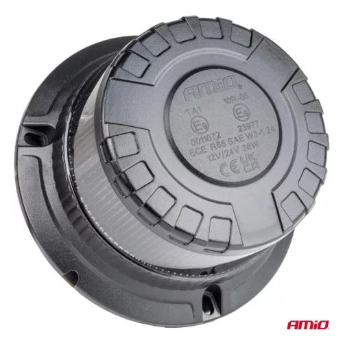 AMiO LED-es figyelmeztető lámpa nagy igénybevételre W28M 12V 24V (04108)
