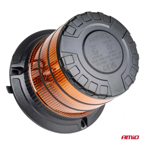 AMiO LED-es figyelmeztető lámpa nagy igénybevételre W30M 12V 24V (04111)
