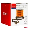 AMiO LED-es figyelmeztető lámpa nagy igénybevételre W30M 12V 24V (04111)