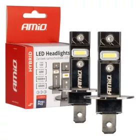   AMiO LED fényszóróizzók Hybrid sorozat H3 6000K CANBUS 60W (04113)