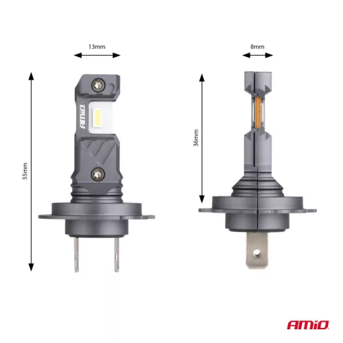 AMiO LED fényszóróizzók Hybrid sorozat H7 H18 6000K CANBUS 60W (04115)