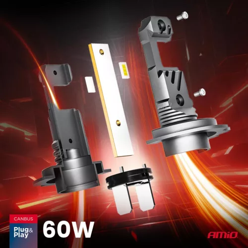 AMiO LED fényszóróizzók Hybrid sorozat H7 H18 6000K CANBUS 60W (04115)