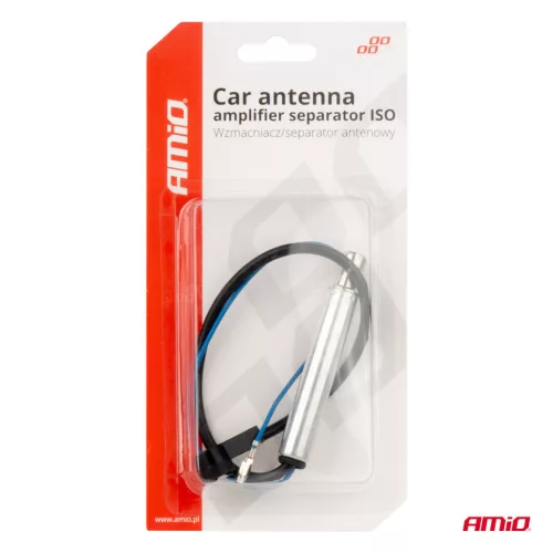 AMiO autóantenna-erősítő tápfeladó ISO (04131)
