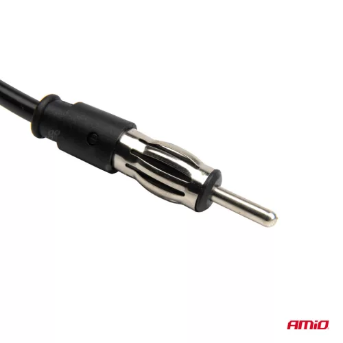 AMiO zavarszűrős autóantenna-erősítő 12V (04133)