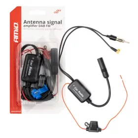 AMiO antenna-jelerősítő 12V DAB FM (04134)