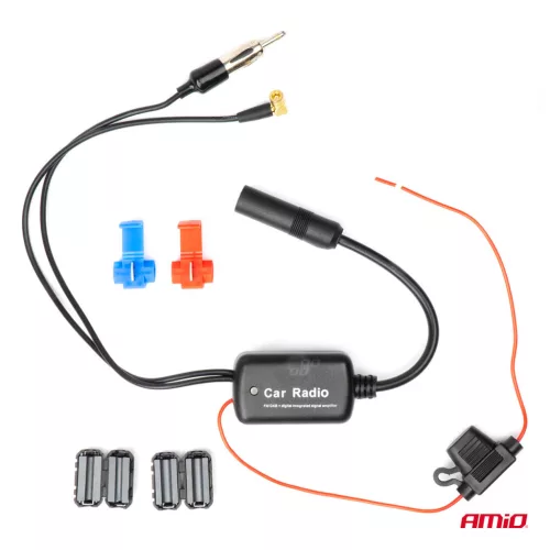 AMiO antenna-jelerősítő 12V DAB FM (04134)