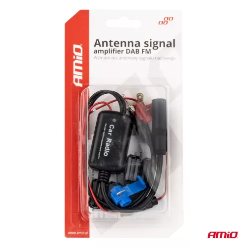 AMiO antenna-jelerősítő 12V DAB FM (04134)