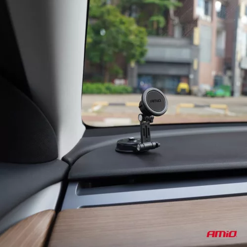 AMiO mágneses forgatható, műszerfalra rögzíthető tartó 360° (04144)