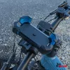 AMiO kerékpárra, motorkerékpárra és rollerre szerelhető forgatható telefontartó, 360° (04146)