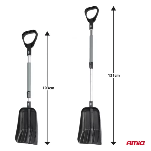 AMiO teleszkópos hólapát alumínium fejjel, 103–131 cm (04152)
