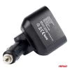 AMiO dupla szivargyújtó-elosztó 2xUSB 1xUSB C 12/24V max. 200W (04173)