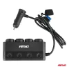 AMiO négyes szivargyújtó-elosztó PD30W QC3.0 12/24V max. 216W (04175)