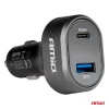 AMiO gyors autós töltő – feszültség LED kijelző 3.0 PD30W (04178)