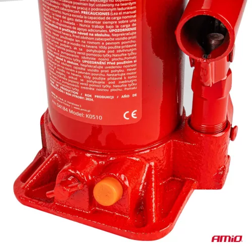 AMiO hidraulikus palackemelő 10T PVC doboz (04184)