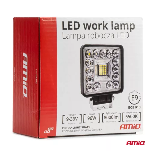 AMiO munkalámpa AWL61 96W 6500K 8000lm 9-36V (04202)
