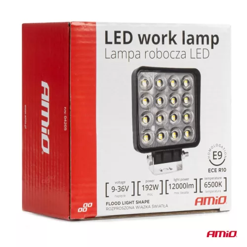 AMiO munkalámpa AWL64 192W 6500K 12000lm 9-36V (04205)