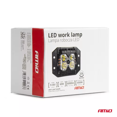 AMiO munkalámpa AWL66 60W 6500K 6000lm 9-36V (04207)