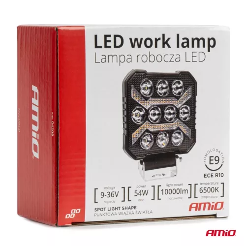 AMiO munkalámpa AWL68 54W 6500K 10000lm 9-36V (04209)