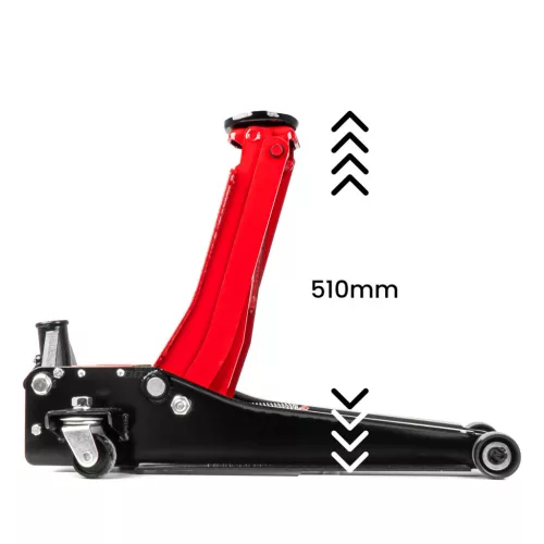 AMiO alacsony profilú hidraulikus emelő 3T CE 75/510mm (04215)