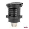 AMiO vízálló telefontöltő kék LED-visszajelzővel 4.2A 2xUSB 12/24V (04217)