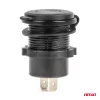 AMiO vízálló telefontöltő piros LED-háttérvilágítással 2xUSB C 12/24V (04223)