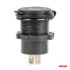 AMiO vízálló telefontöltő kapcsolóval piros LED háttérvilágítás USB + 2xUSB C QC3.0 12/24V (04227)