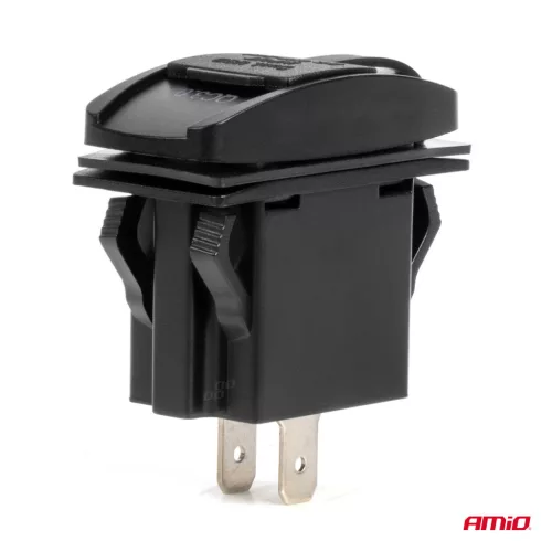 AMiO csónak alakú vízálló telefontöltő piros LED-háttérvilágítással USB + USB C QC3.0 12/24V (04229)