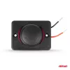 AMiO négyzetes alakú vízálló telefontöltő piros LED-háttérvilágítással 2xUSB 12/24V (04230)