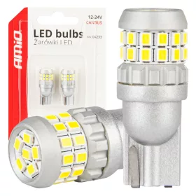   AMiO CANBUS LED izzók T10 W5W 30SMD 2016 fehér 12V/24V (04233)