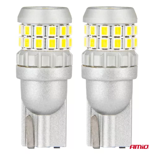 AMiO CANBUS LED izzók T10 W5W 30SMD 2016 fehér 12V/24V (04233)