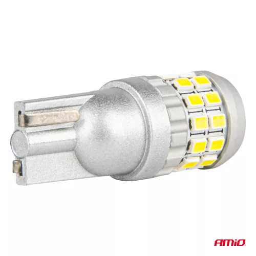 AMiO CANBUS LED izzók T10 W5W 30SMD 2016 fehér 12V/24V (04233)