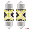 AMiO LED CANBUS izzók 12SMD szofita C5W 2016 31mm fehér 12/24V (04235)