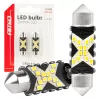 AMiO LED CANBUS izzók 12SMD szofita C5W 2016 39mm fehér 12/24V (04237)