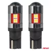 AMiO LED izzók CANBUS T10 W5W 9 SMD 3030 fehér 12V 24V 36V 48V (04244)