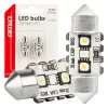 AMiO LED CANBUS izzók 12SMD szofita C5W 3838 31mm fehér 12/24V (04247)