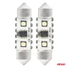 AMiO LED CANBUS izzók 12SMD szofita C5W 3838 36mm fehér 12/24V (04248)