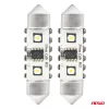 AMiO LED CANBUS izzók 12SMD szofita C5W 3838 39mm fehér 12/24V (04249)