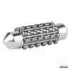 AMiO LED CANBUS izzók 12SMD szofita C5W 3838 39mm fehér 12/24V (04249)