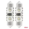 AMiO LED CANBUS izzók 12SMD szofita C5W 3838 41mm fehér 12/24V (04250)