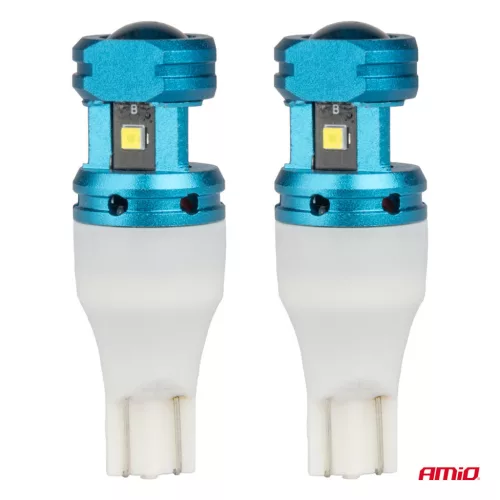 AMiO LED CANBUS T15 W16W 4SMD 1860XS fehér izzók 12V 24V (04251)