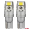 AMiO LED izzók CANBUS T10 W5W 2SMD 3570 fehér 12V 24V (04256)