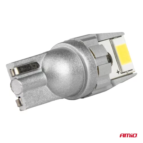 AMiO LED izzók CANBUS T10 W5W 2SMD 3570 fehér 12V 24V (04256)