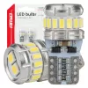 AMiO LED izzók CANBUS T10 W5W 16SMD 2SMD 3014 3030 fehér 12V 24V (04260)