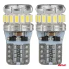 AMiO LED izzók CANBUS T10 W5W 16SMD 2SMD 3014 3030 fehér 12V 24V (04260)