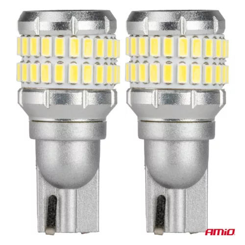 AMiO LED izzók CANBUS T15 W16W 48SMD 4SMD 3014 3030 fehér 12V 24V (04261)