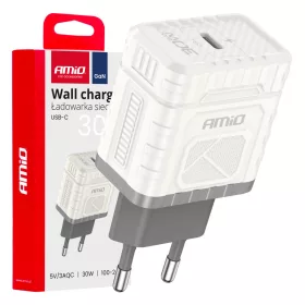   AMiO hálózati töltő gyorstöltés GaN PD 30W USB-C (04285)