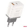 AMiO hálózati töltő gyorstöltés GaN 30W USB-A + USB-C (04286)