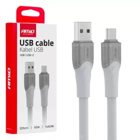   AMiO kábel USB-A – típus-C 60W 200cm FullLINK modell X111 (04290)