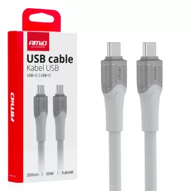   AMiO kábel USB-C – típus-C 60W 200cm FullLINK modell X111 (04292)