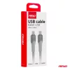 AMiO kábel USB-C – típus-C 60W 200cm FullLINK modell X111 (04292)